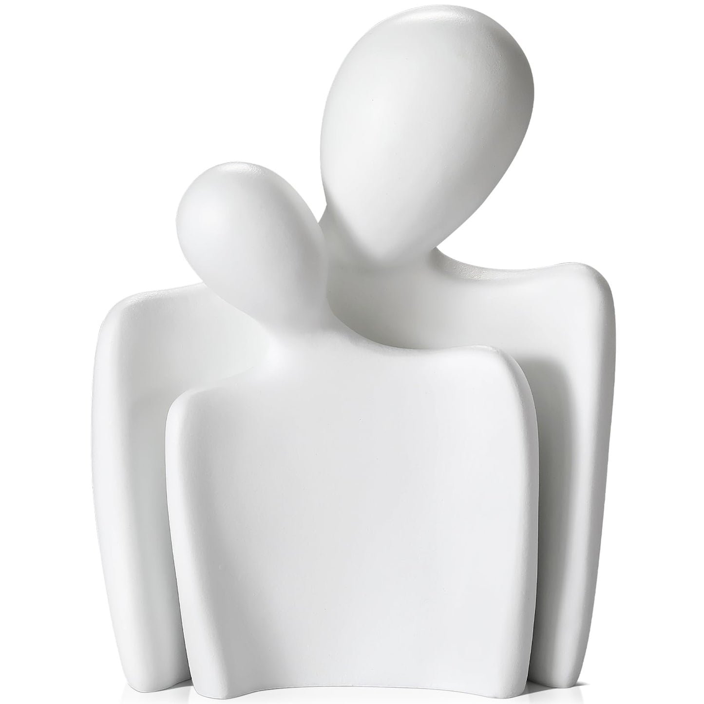 Love Couple Statue-8 Inch, Suitable for Home Modern Art Decor Sculpture Placed in TV Stand, Living Room, Bookshelf, Bedroom for Valentine's Day, Wedding, Anniversary (Black)